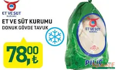 ET VE SÜT KURUMU DONUK GÖVDE TAVUK